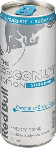 Red Bull Sugar Free Coconut Edition Energy Drink 12 x 250ml