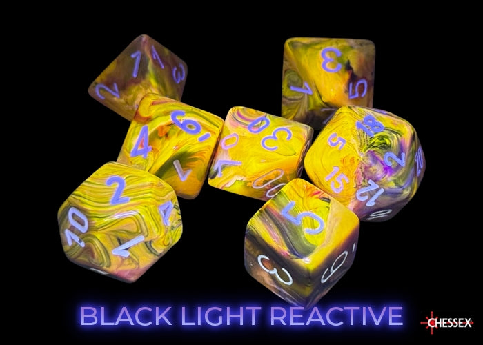 CHX 27543 Festive Symphony/white Polyhedral 7-Dice Set