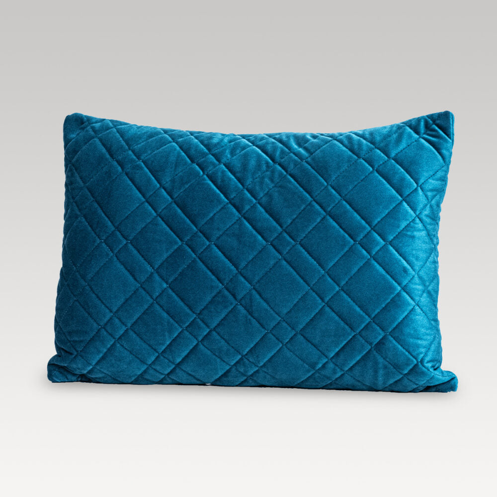 Quilted Cushion Cover - Dreamticket Verve Velvet Oblong (Russet)