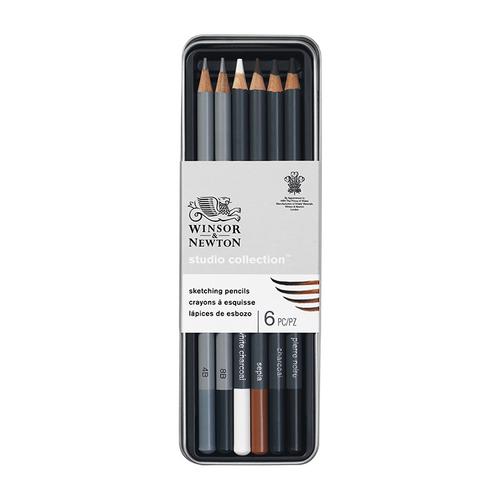WINSOR & NEWTON STUDIO SKETCHING PENCIL TIN -