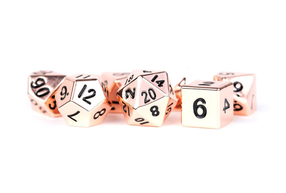Fanroll: 16mm Metal Polyhedral Dice Set: Copper