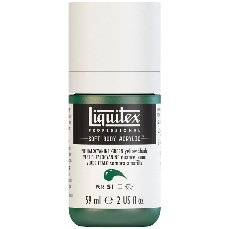 Liquitex Prof Soft Body Acr 59ml Phthalocyanine Green Bs 317 S1