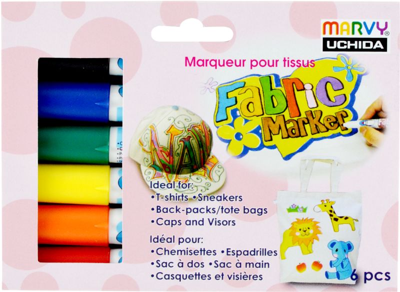 Marvy Fabric Marker Conic 560-6a Set of 6