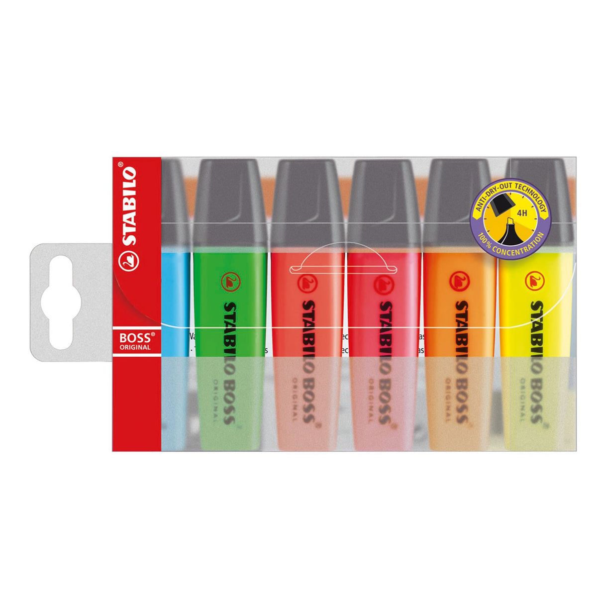 Stabilo Boss Highlighter Asst Wall 6