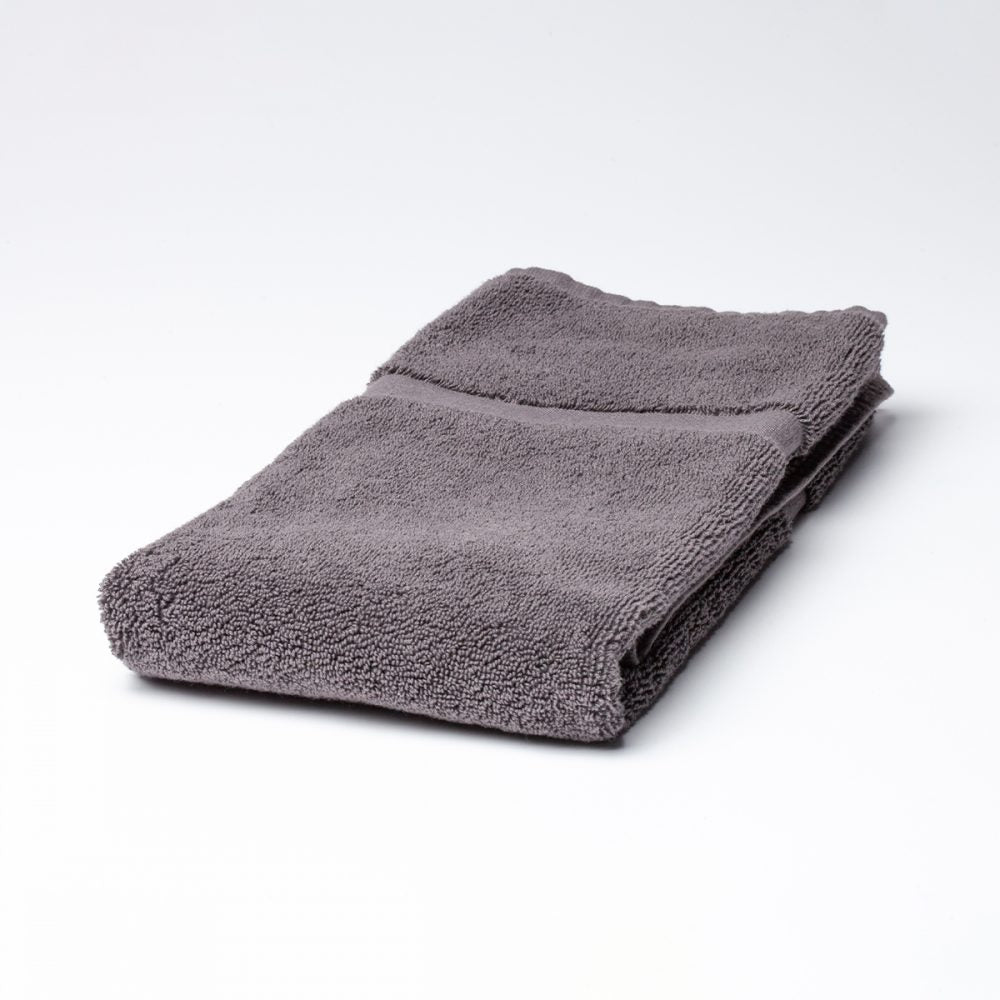Spa Towel - Weavers Cardiff Towelling (Charcoal)