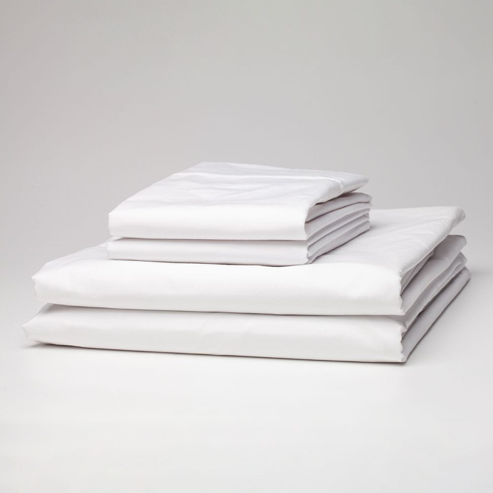 Weavers 220TC Premium Sheeting Fitted White - Short Skirt Single