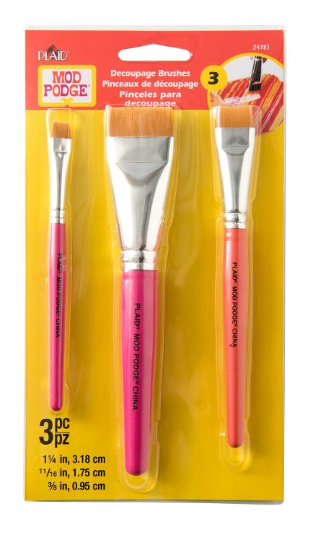 Mod Podge Decoupage Brush Set of 3