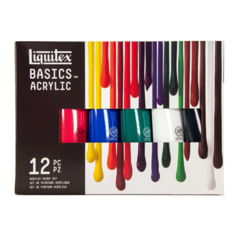 Liqutiex Basics 118ml Paint - Set of 12