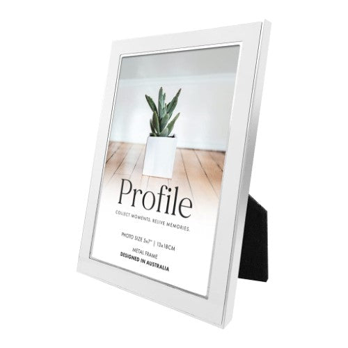 Profile - Eternal White Metal Photo Frame - 8x10in (20x25cm)
