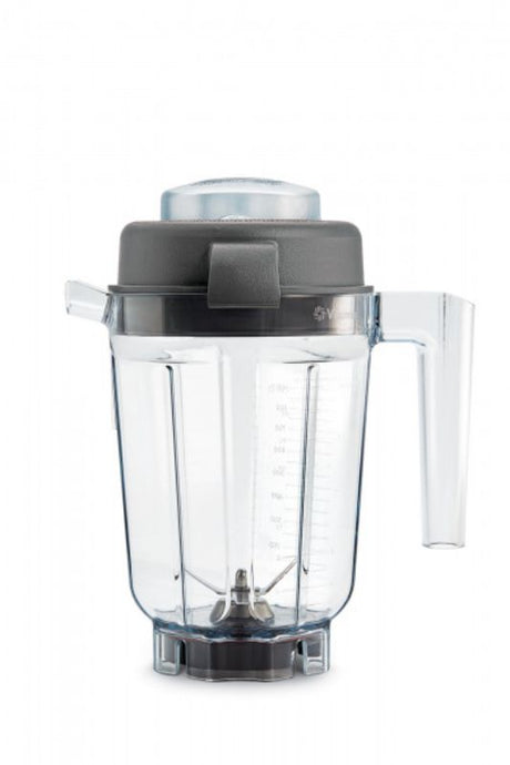 Vitamix Classic Dry Grains Container 0.9L for grinding grains into fresh flour, featuring a spill-proof spout and measurement markings.