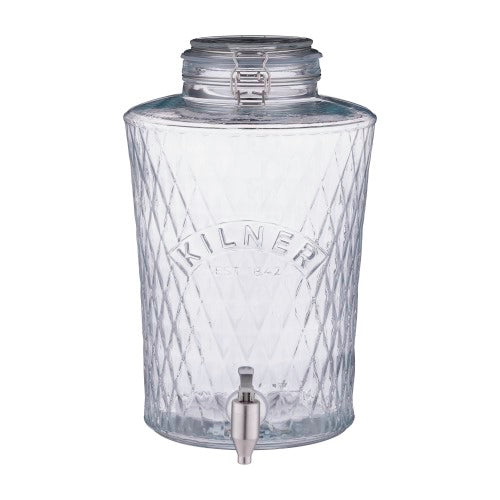 Diamond Dispenser with Pull Tap - Kilner (8 Litre)