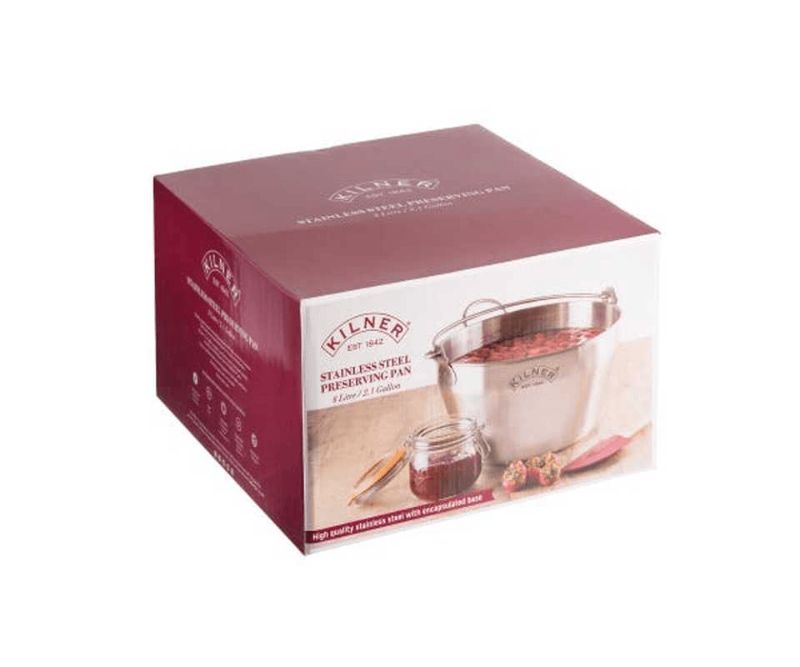 Kilner Original Stainless Steel Jam Pan Silver 8 Litre
