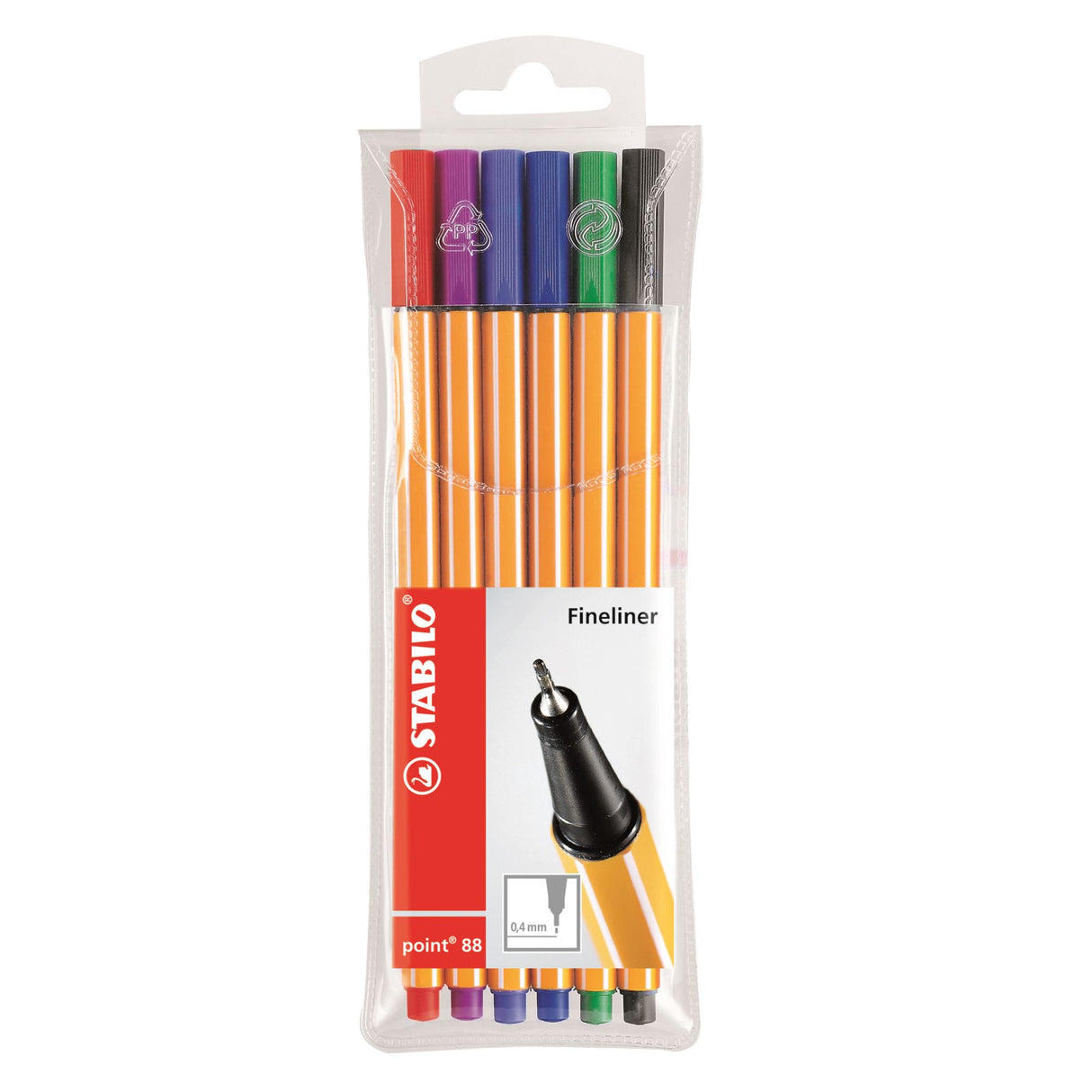 Stabilo Point 88 Fineliner Asstd Wall 6