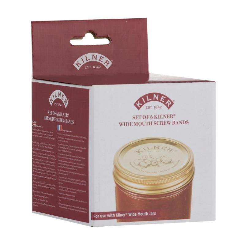 Jar Screw Bands - Kilner Wide Mouth (Pack/6)