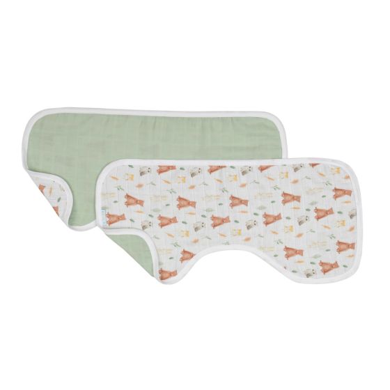 Burp Cloth 2pk - Forest Friends - All4Ella