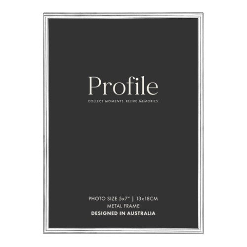 Profile - Habitat Silver Metal Photo Frame - 2.5x3.5in (6x9cm)