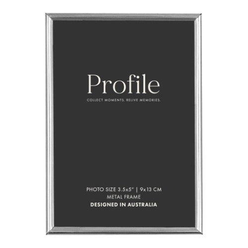 Profile - Habitat Silver Metal Photo Frame - 2.5x3.5in (6x9cm)