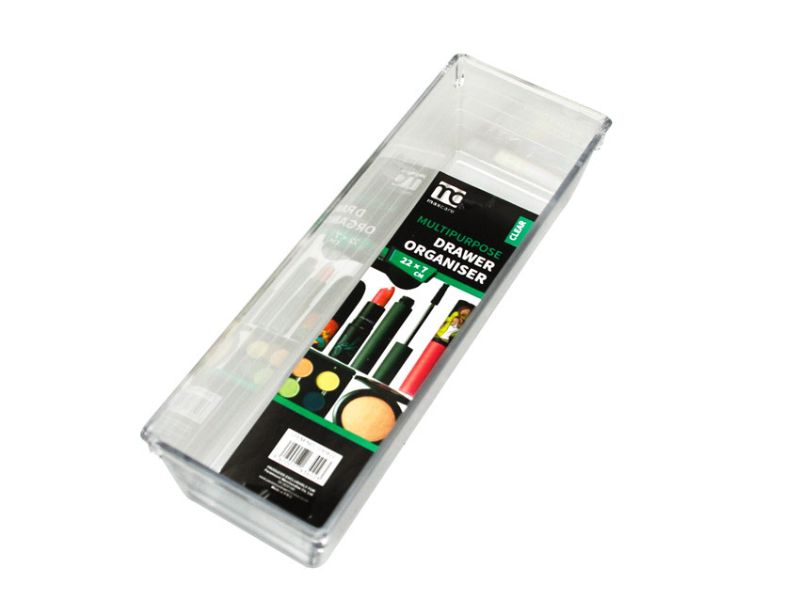 Drawer Organiser - Multi Purpose Clear 220mm (36 Units)