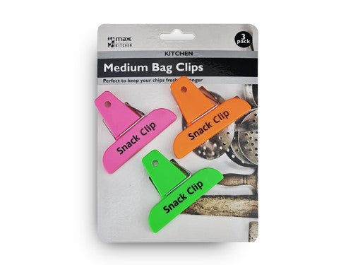 Bag Clips - Max Brand Medium 3pcs (48 Packs)