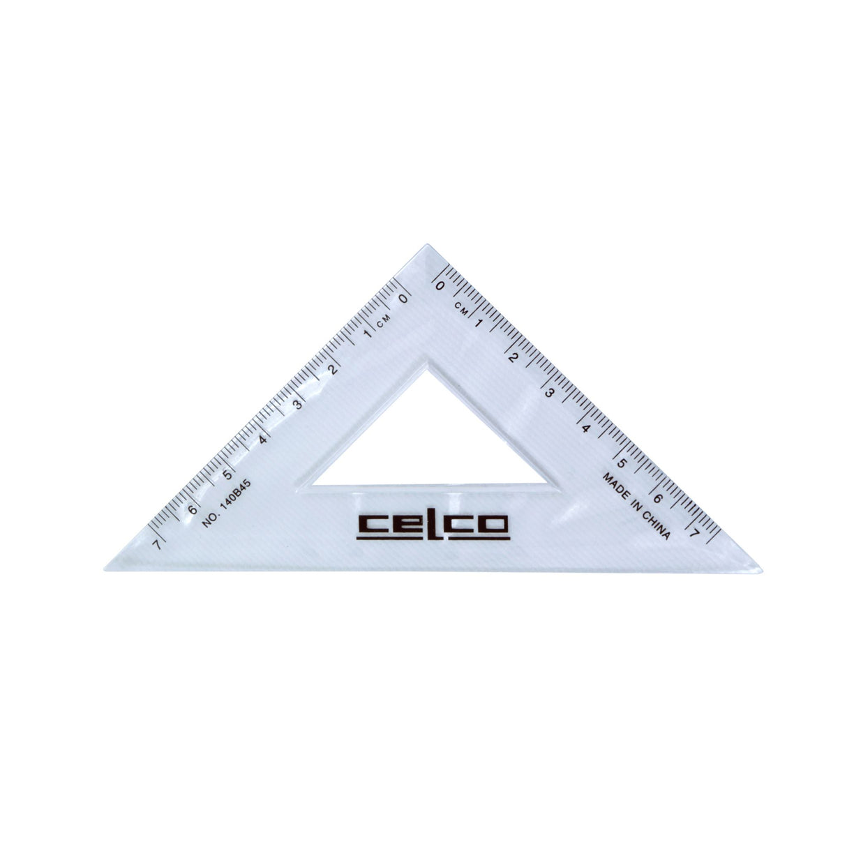 Celco 45 Degree Set Squares 14cm Clear
