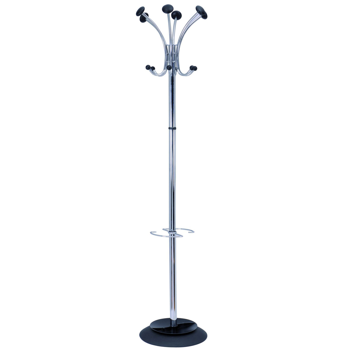 Alba Chromy Coat Rack Chrome / Black