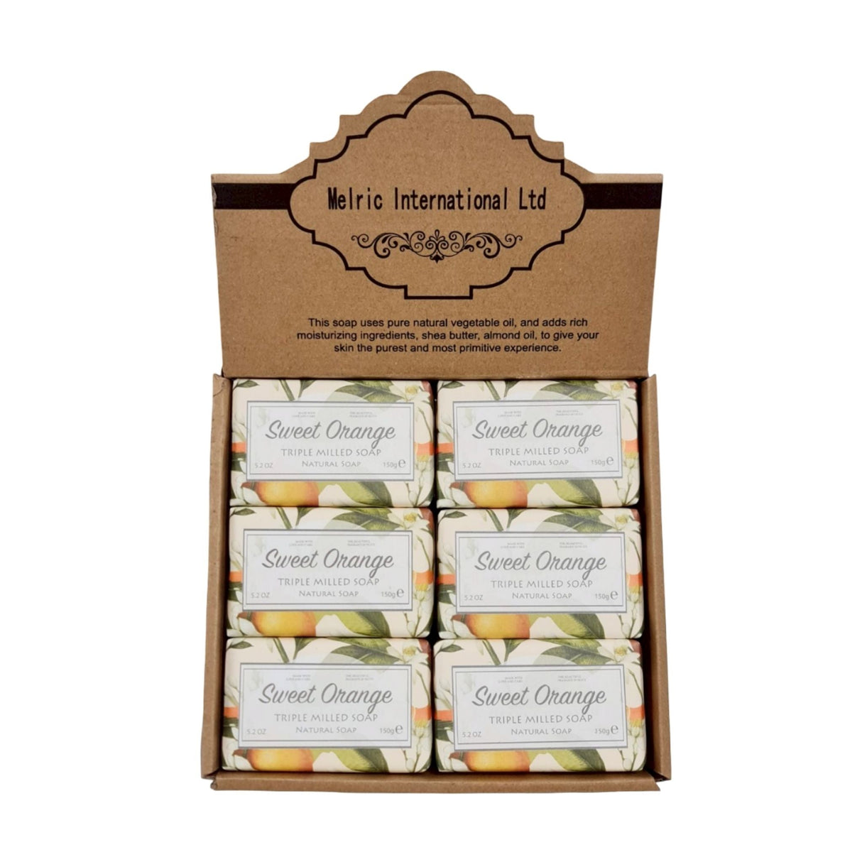 Sweet Orange Soap Display 150g - 12pcs