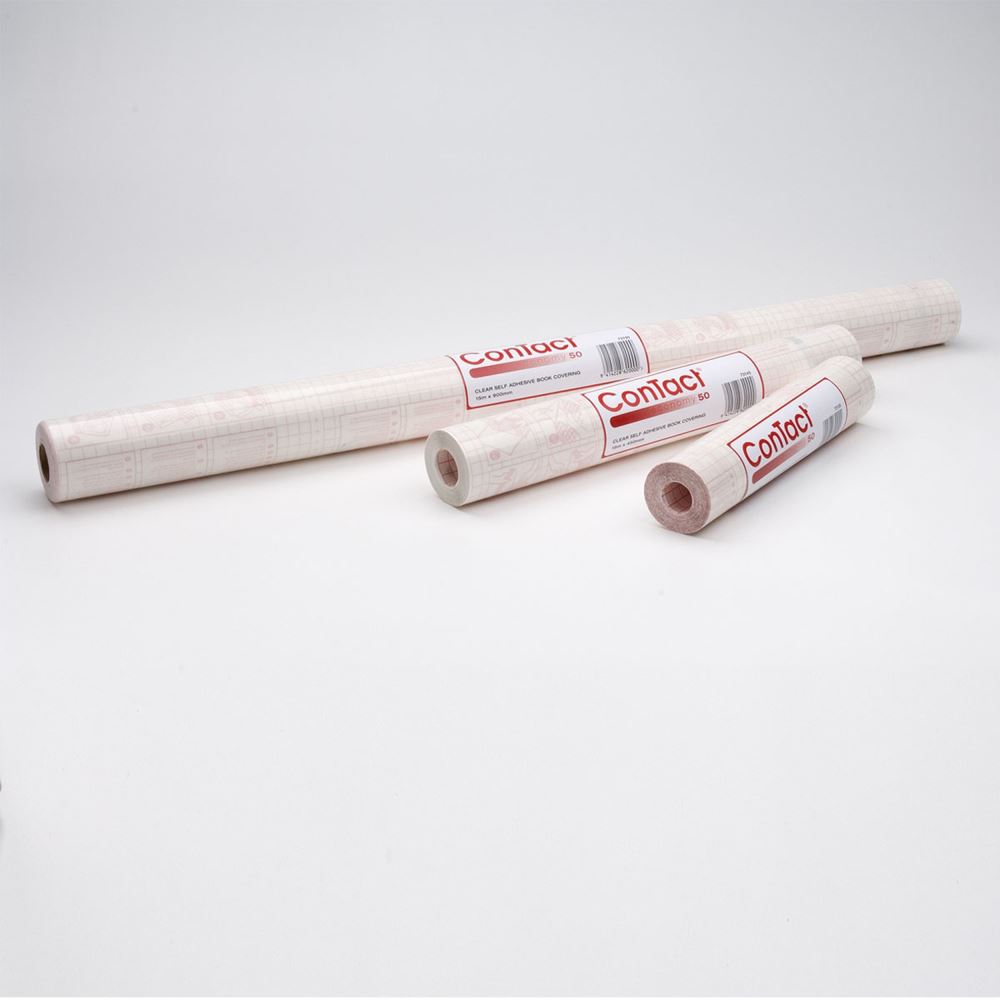 Contact Book Covering Clear 50 Mic 15m X 900mm