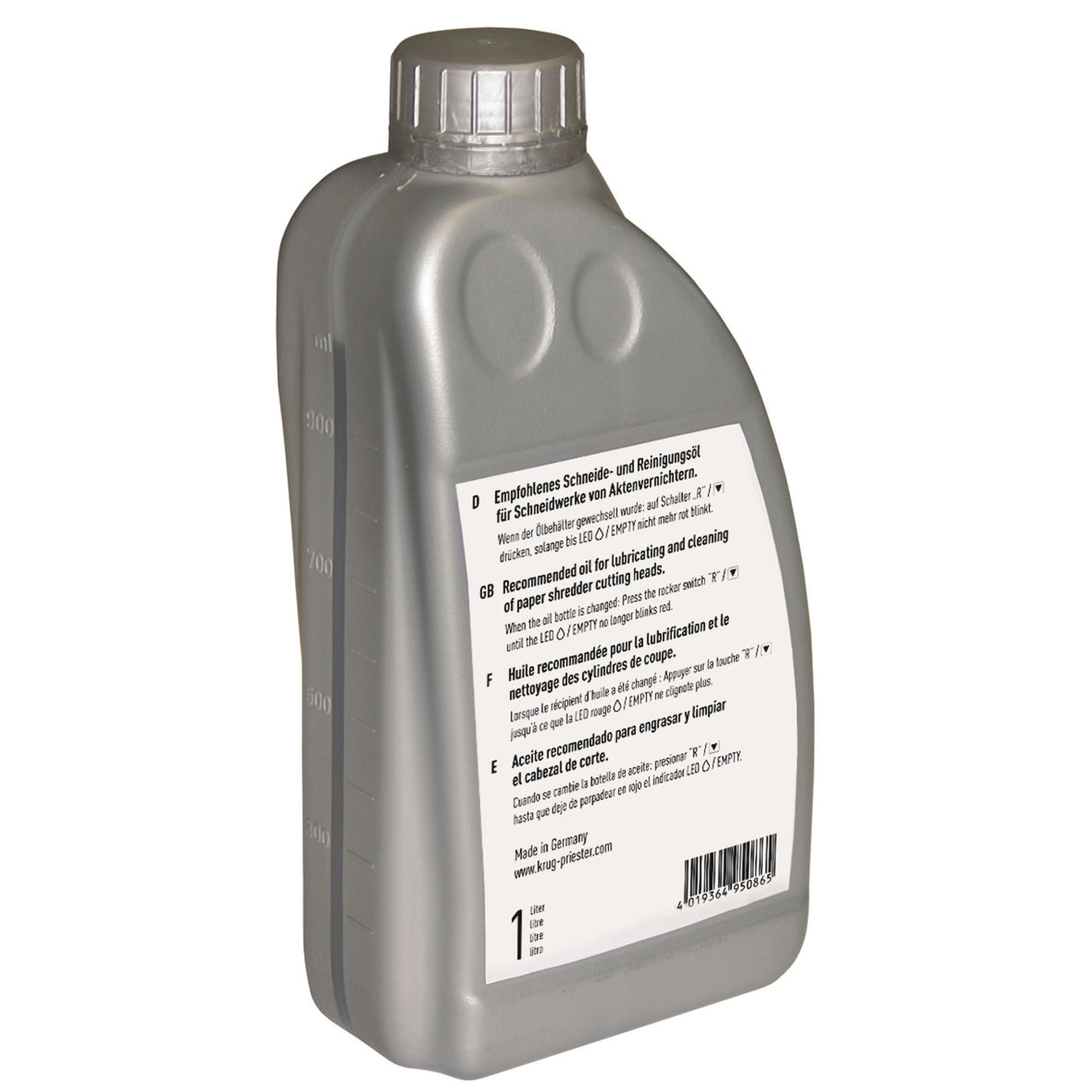 Ideal Shredder Oil Bottle 1l