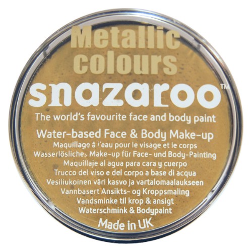 Snazaroo 18ml Metallic Colours - Electric Gold