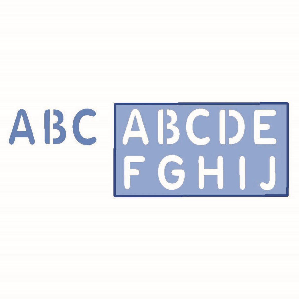 Helix Lettering Stencils Set 50mm