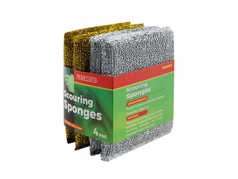 Sponge Scourer Set - Maxcare Gold N Silver (192pcs)