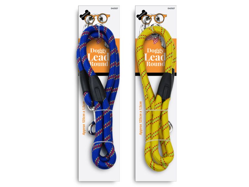 Dog Lead - Max Treats Round 125cm (20 Assorted Units)