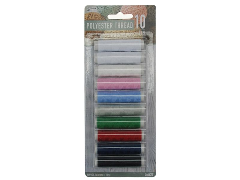 Polyester Thread - 46m x 10's (12 Packs)