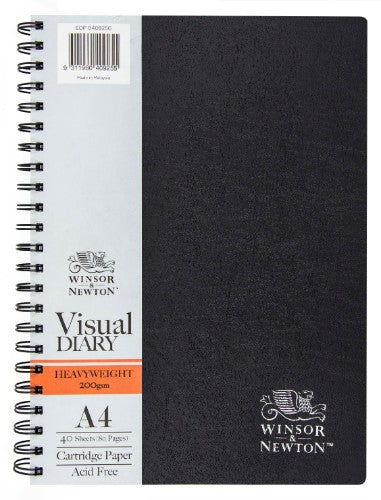 Winsor & Newton Visual Diaries - Wire Bound Heavyweight A4 200gsm