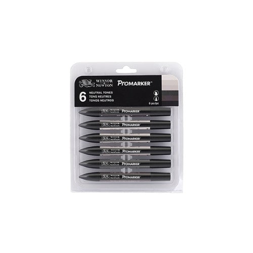 Winsor & Newton ProMarkers Sets - Set 6 Neutral Tones