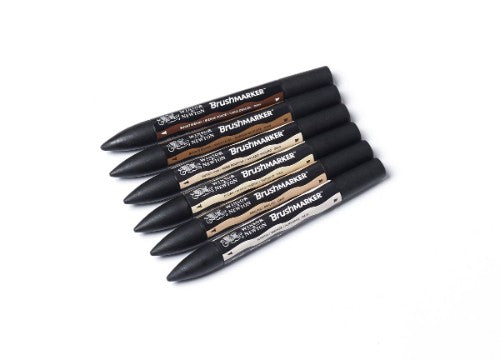 Winsor & Newton BrushMarkers Sets - Set 6 Skin Tones