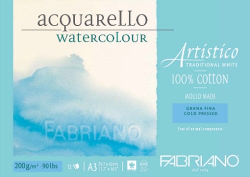 Fabriano Artistico Water Colour Pads - Cold Pressed 200gsm - A3