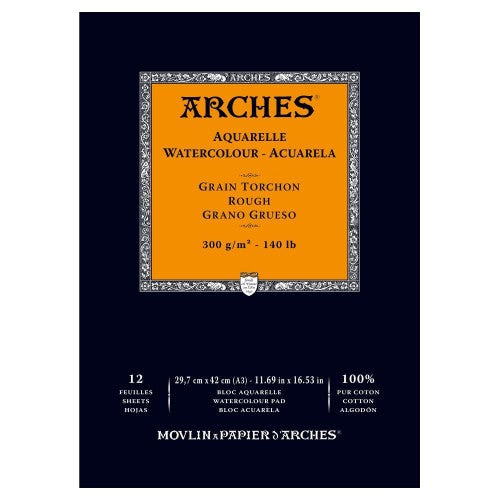 Arches Water Colour Pads - Rough 300gsm A3