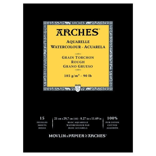 Arches Water Colour Pads - Rough 185gsm A4