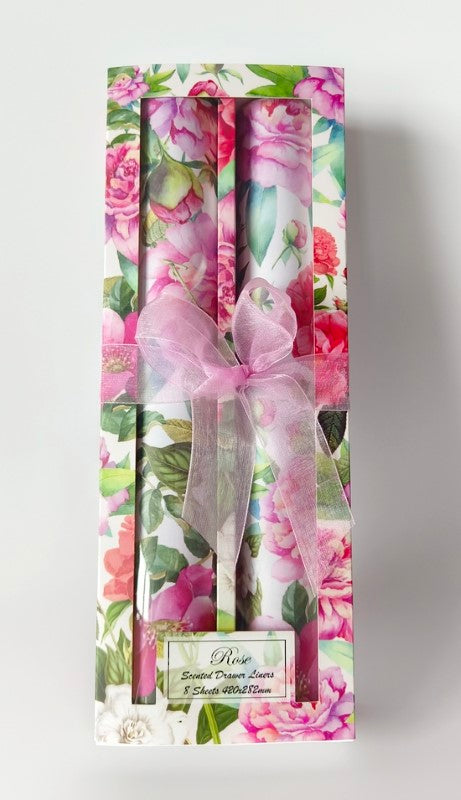 Drawer Liner Double Set - Rose (8 Sheets)