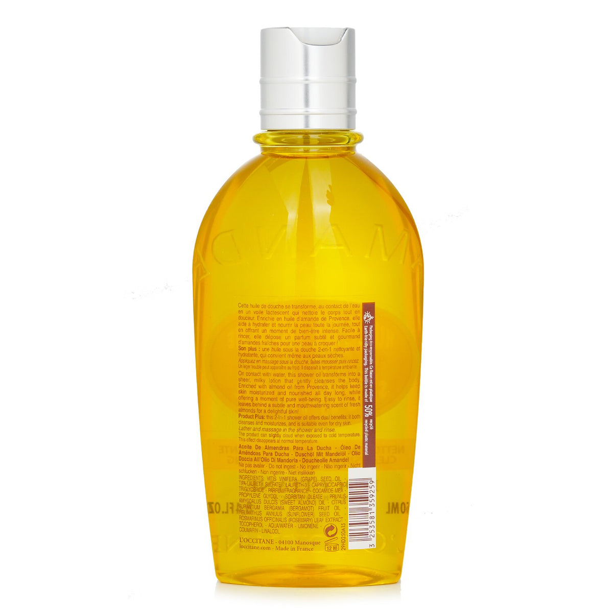 L'Occitane - Almond Cleansing & Soothing Shower Oil - 250ml/8.4oz