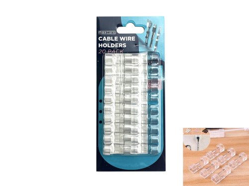 Self Adhesive Cable Wire Holders - Maxcare 20's (24 Packs)