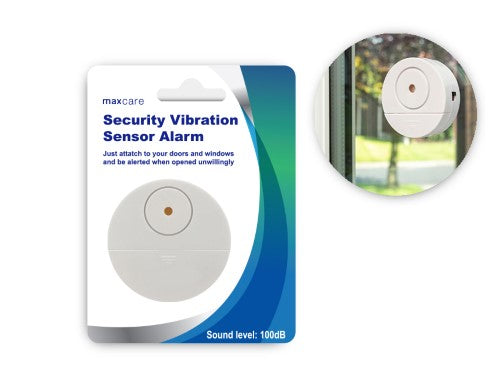 Security Vibration Sensor Alarm - Maxcare (Set of 12)