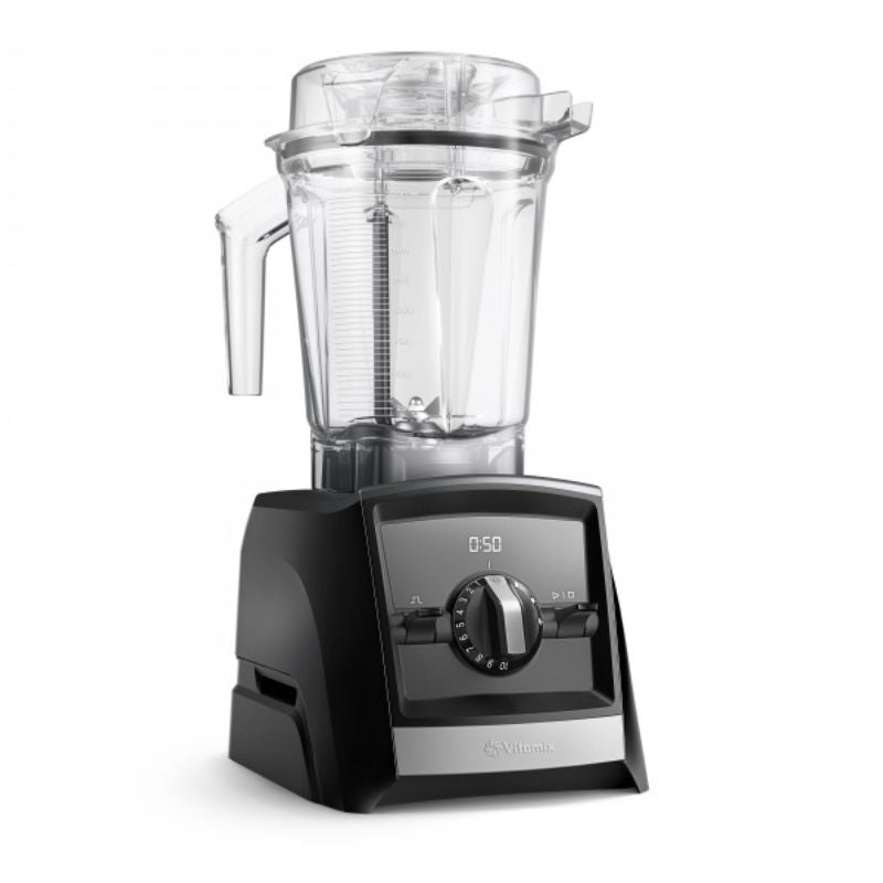 Vitamix A2500i High-Performance Blender in Black with advanced technology and three program settings for versatile blending.