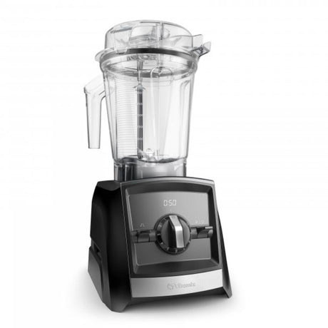 Vitamix ASCENT A2300i High-Performance Blender in black with advanced speed control, wireless connectivity, and easy clean design.