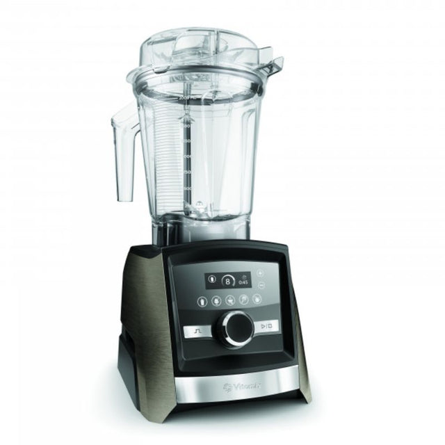 Vitamix A3500i Black Stainless high-performance blender with touchscreen and programmable settings for effortless blending.