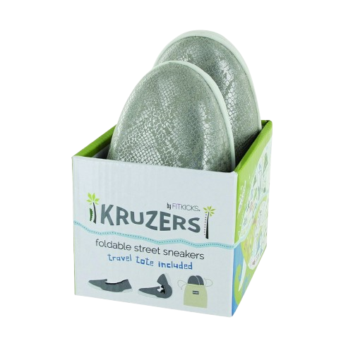 Kruzers Foldable Street Sneakers - Medium Silver