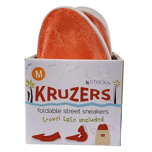 Kruzers Foldable Street Sneakers - Small Orange