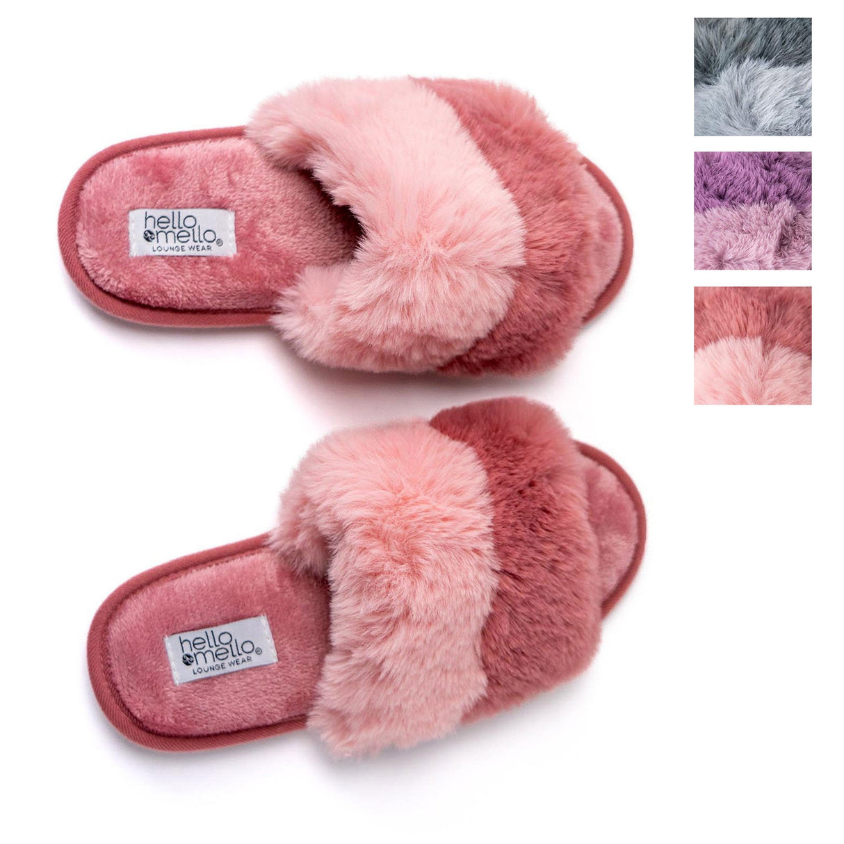 Hello Mello Cotton Candy Puff Slippers Pack - 18pcs