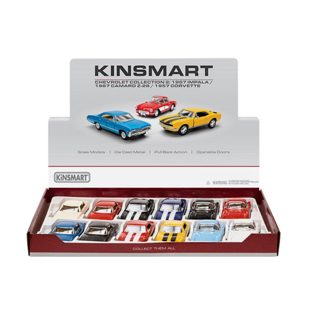 Chevrolet Classic Collection Car Display - 12pcs